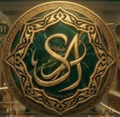 Royal Monogram Emblem S & A